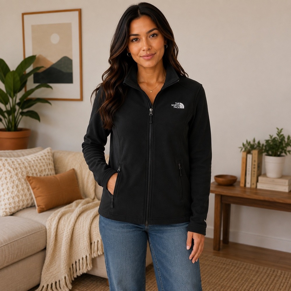The North Face Women's Small Black WindWall Softshell Jacket‎ Full Zip